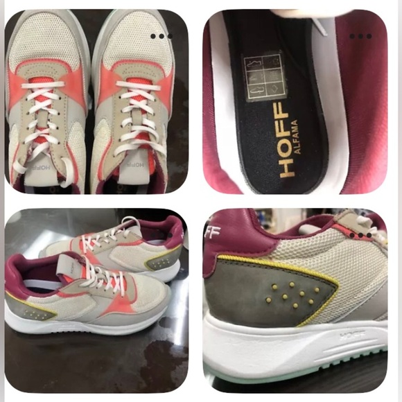 HOFF Womens Suede Sneakers Size 7 Colorblock Shoes - Picture 4 of 7